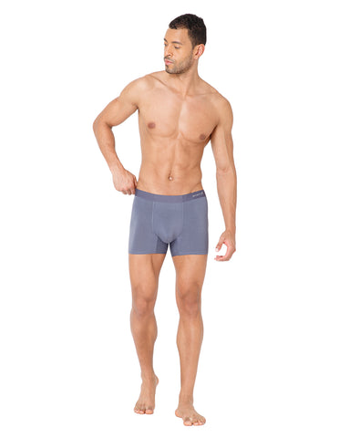 BodyX Men Solid Micro Modal Spandex Trunks-BX111T-TAUPE-ASSORTED