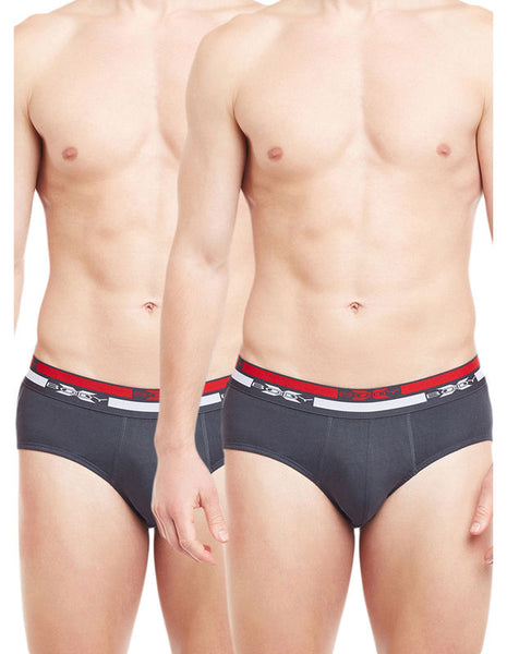 Body X Solid Briefs-Pack of 2-BX12B-Navy