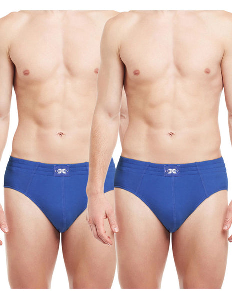 Body X Solid Briefs-Pack of 2-BX13B-E. Blue