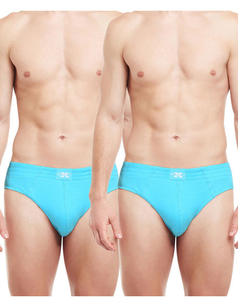 Body X Solid Briefs-Pack of 2-BX13B-Turquoise