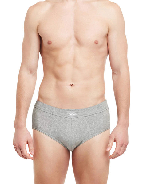 Body X Solid Briefs-BX14B-Grey Melange