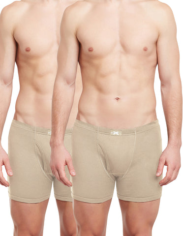 BodyX Solid Trunks-Pack of 2-BX19T-Beige