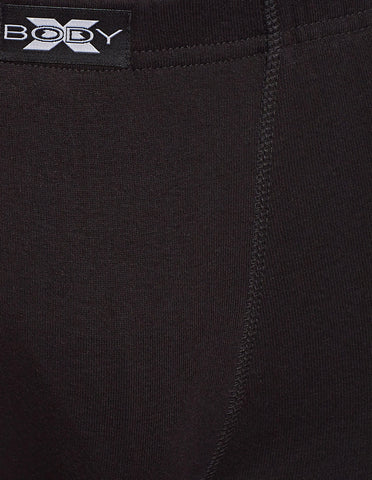 BodyX Solid Trunks-Pack of 2-BX19T-Black