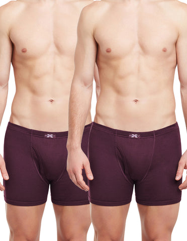 Body X Solid Trunks-Pack of 2-BX19T-Burgundy