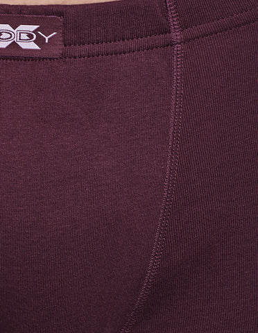 BodyX Solid Trunks-Pack of 2-BX19T-Burgundy
