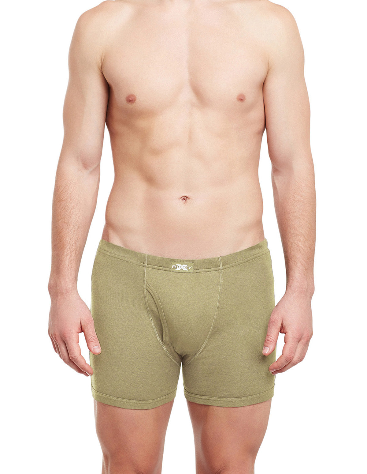 BodyX Solid Trunks-Pack of 2-BX19T-Camel