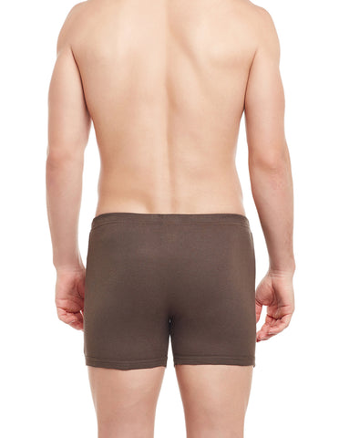 BodyX Solid Trunks-Pack of 2-BX19T-Coffee Brown