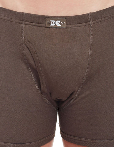 BodyX Solid Trunks-Pack of 2-BX19T-Coffee Brown