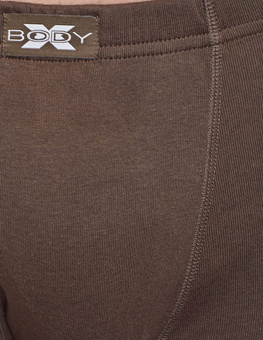 BodyX Solid Trunks-Pack of 2-BX19T-Coffee Brown