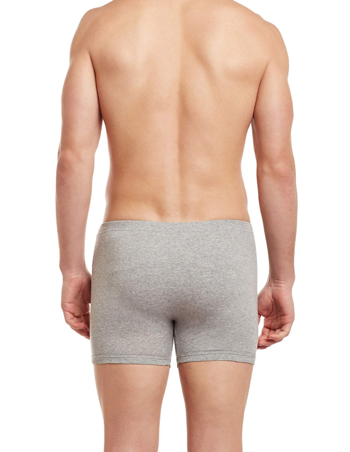 BodyX Solid Trunks-Pack of 2-BX19T-Grey Melange