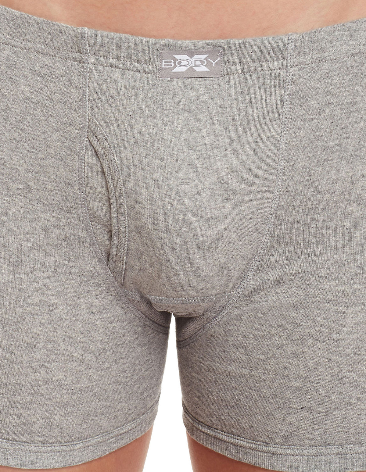 BodyX Solid Trunks-Pack of 2-BX19T-Grey Melange