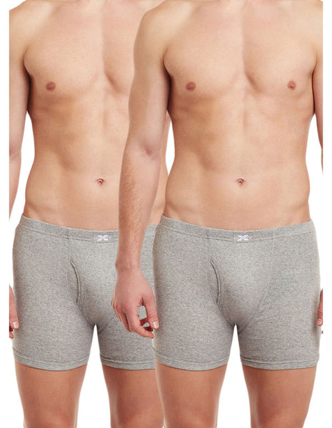 Body X Solid Trunks-Pack of 2-BX19T-Grey Melange