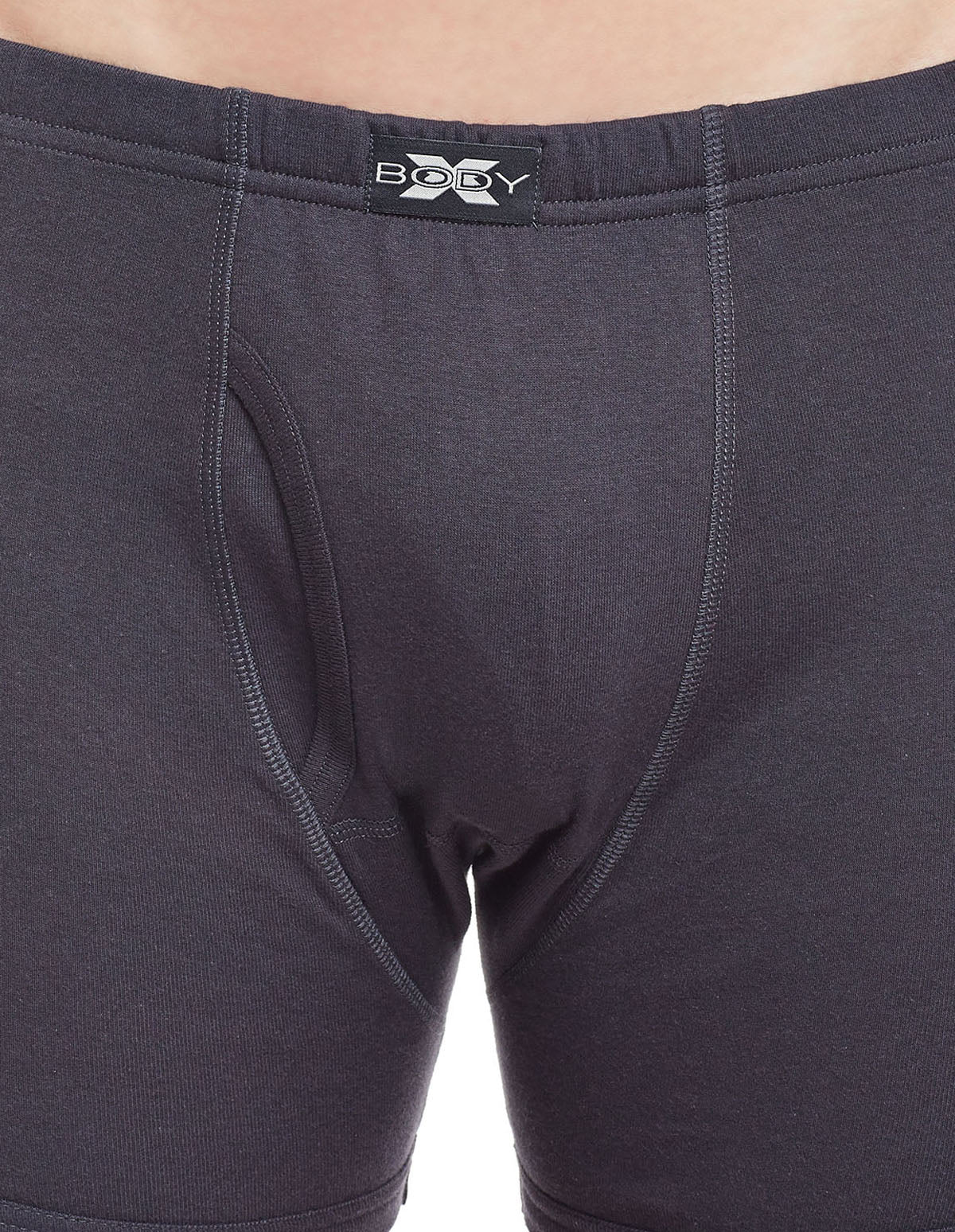 BodyX Solid Trunks-Pack of 2-BX19T-Steel Grey