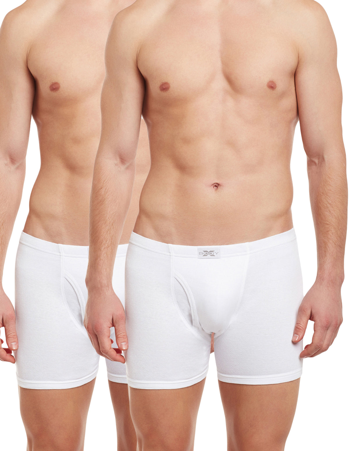 BodyX Solid Trunks-Pack of 2-BX19T-White