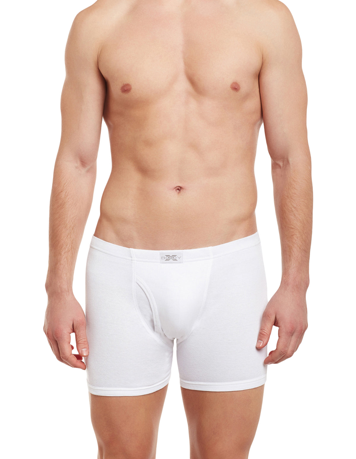 BodyX Solid Trunks-Pack of 2-BX19T-White