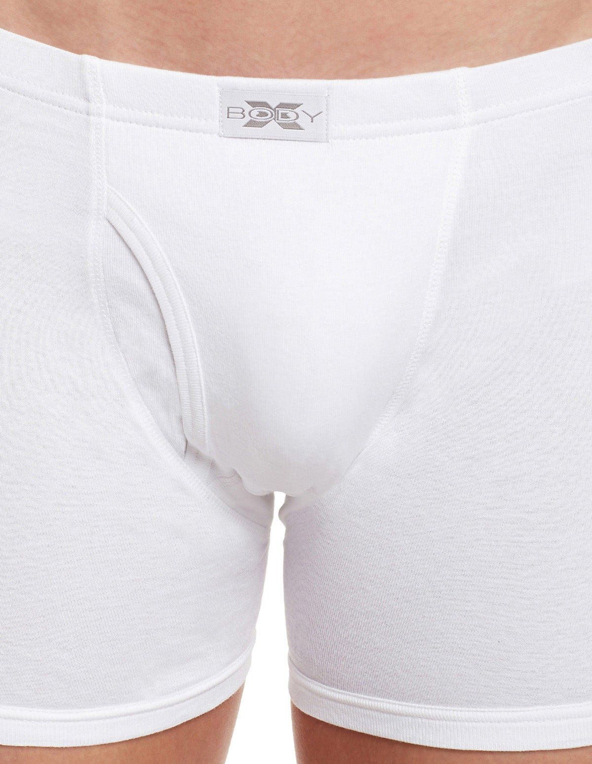 BodyX Solid Trunks-Pack of 2-BX19T-White