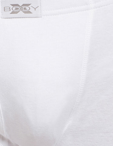 BodyX Solid Trunks-Pack of 2-BX19T-White