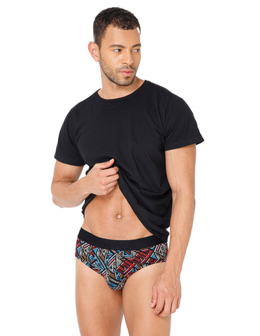 BodyX Men Printed Brief-BX201B-P3-ASSORTED