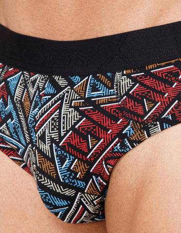BodyX Men Printed Brief-BX201B-P3-ASSORTED