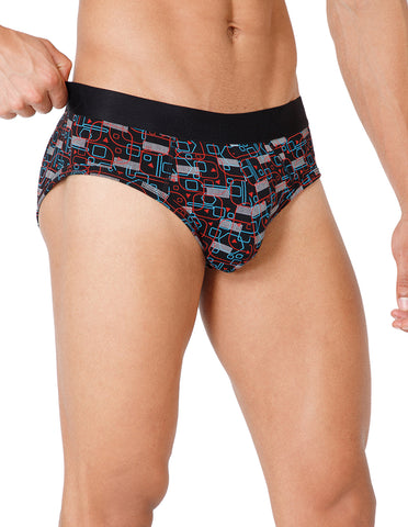BodyX Men Printed Brief-BX201B-P5-ASSORTED