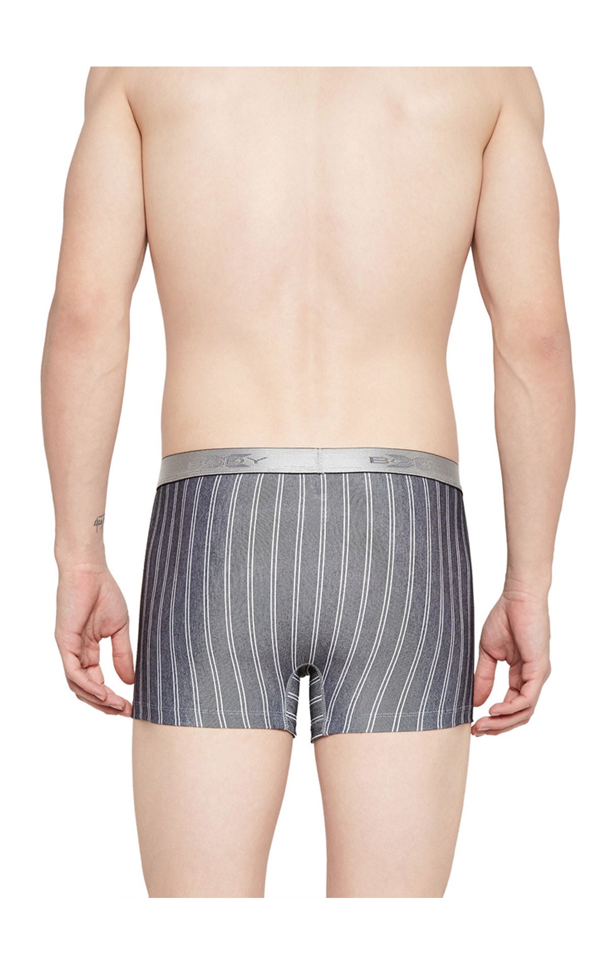 BodyX Striped Trunks-BX27T-White