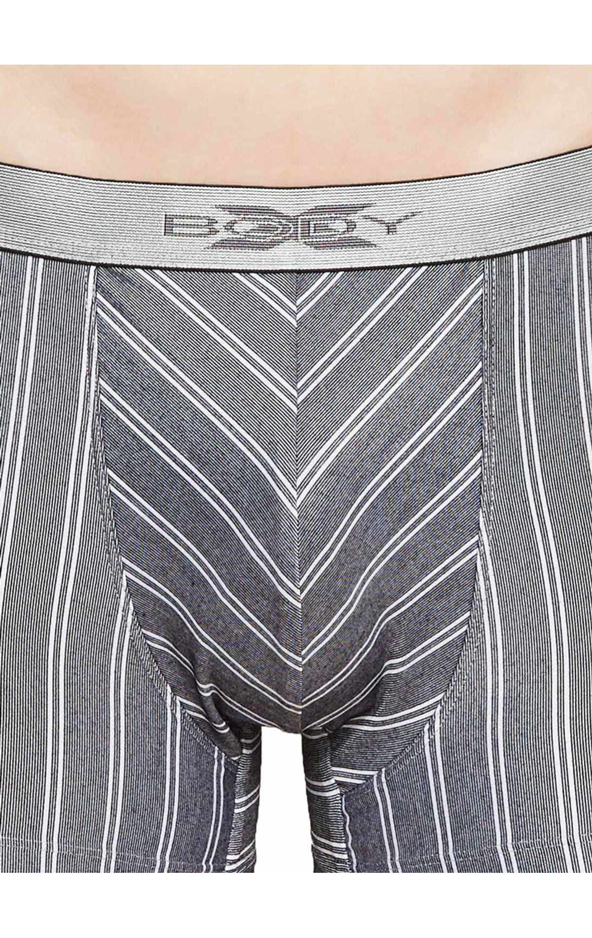 BodyX Striped Trunks-BX27T-White