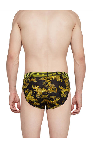 BodyX Printed Briefs-BX28B-Printed Black