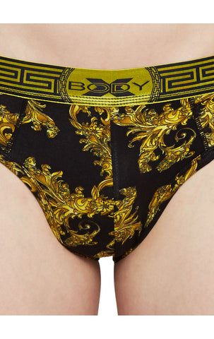 BodyX Printed Briefs-BX28B-Printed Black