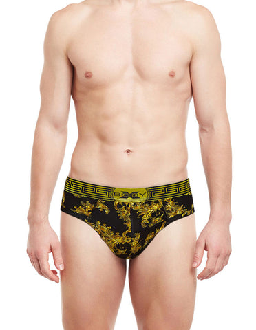 BodyX Printed Briefs-BX28B-Printed Black