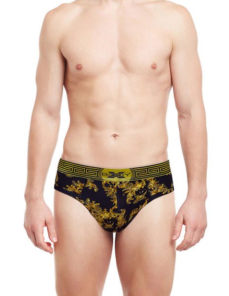 BodyX Printed Briefs-BX28B-Printed Navy