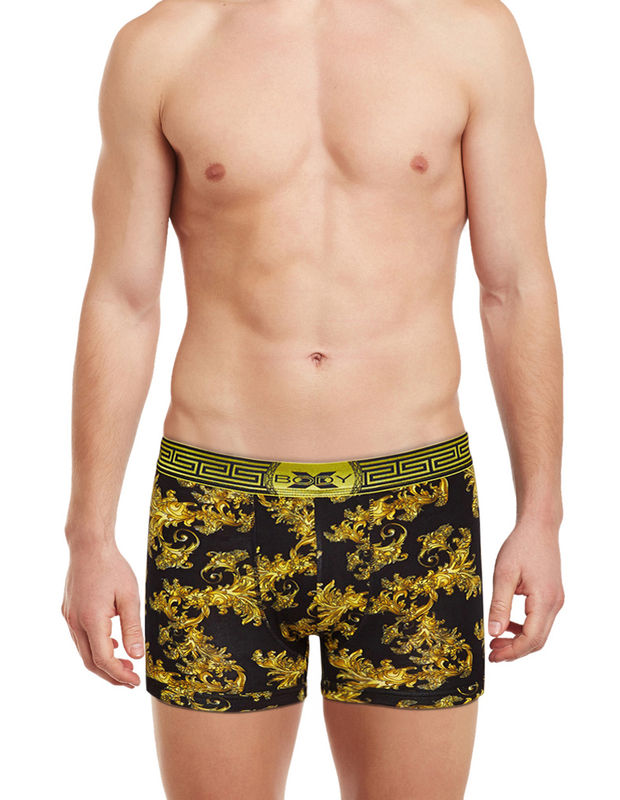 BodyX Printed Trunks-BX28T-Printed Black