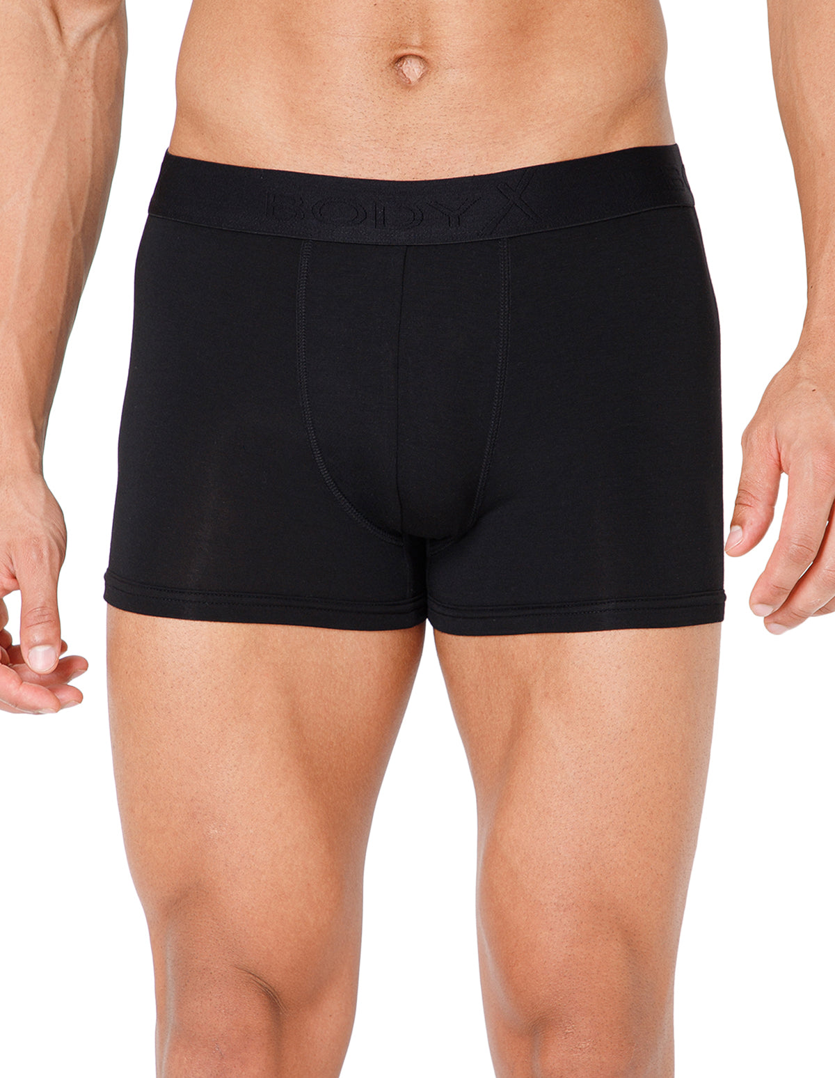 BodyX Men Solid Micro Modal Trunk-BX301T-BLACK