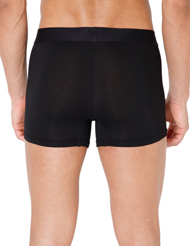 BodyX Men Printed Micro Modal Trunk-BX301T-BLACK