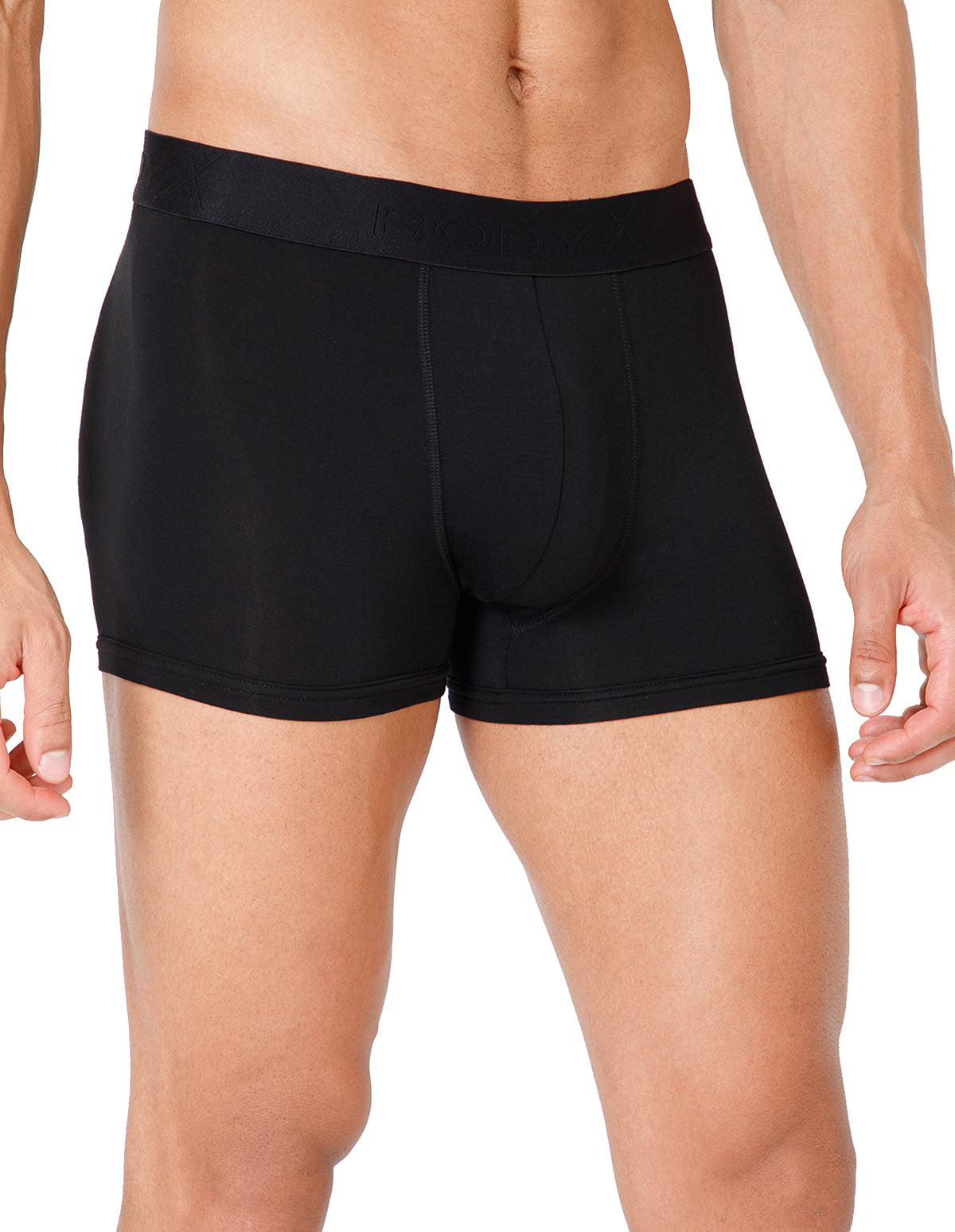 BodyX Men Solid Micro Modal Trunk-BX301T-BLACK