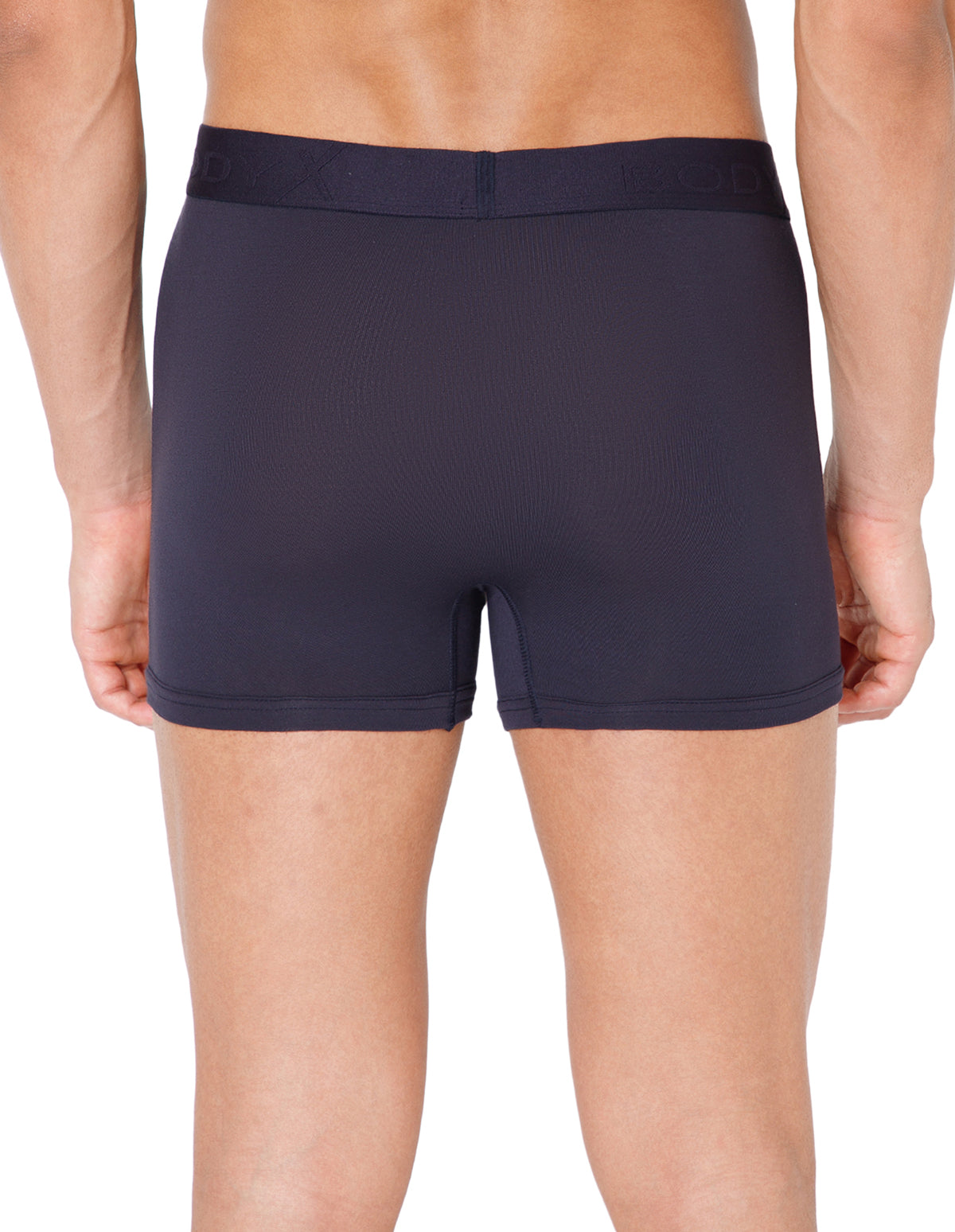 BodyX Men Solid Micro Modal Trunk-BX301T-NAVY