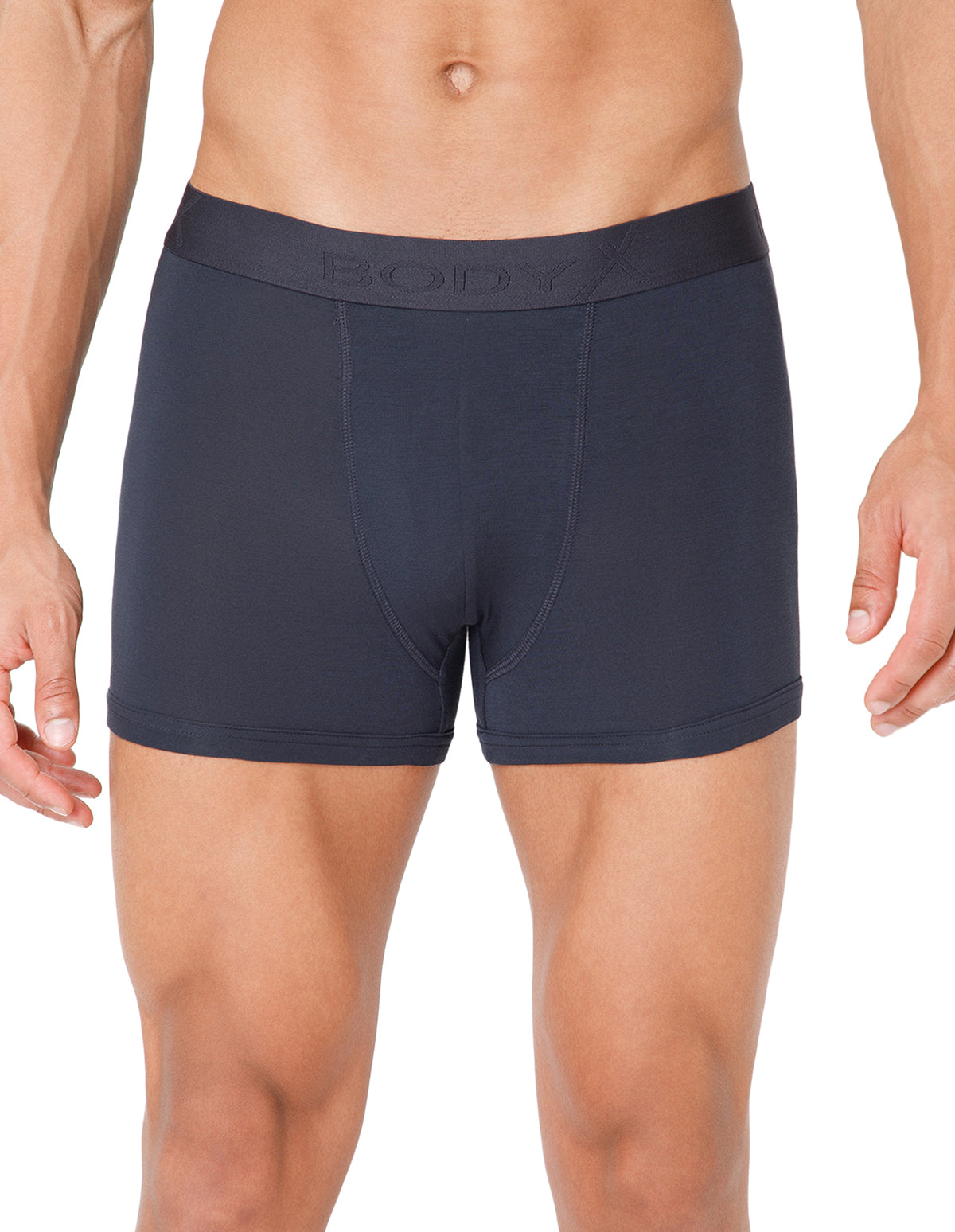 BodyX Men Solid Micro Modal Trunk-BX301T-STEEL GREY