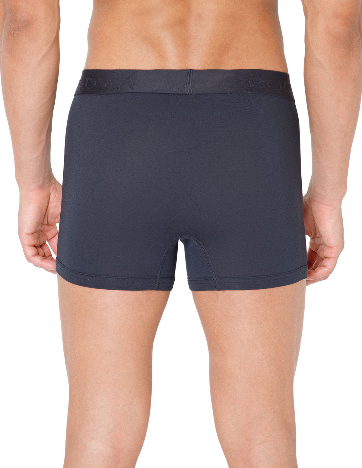BodyX Men Solid Micro Modal Trunk-BX301T-STEEL GREY