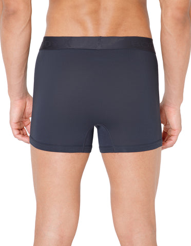 BodyX Men Printed Micro Modal Trunk-BX301T-STEEL GREY