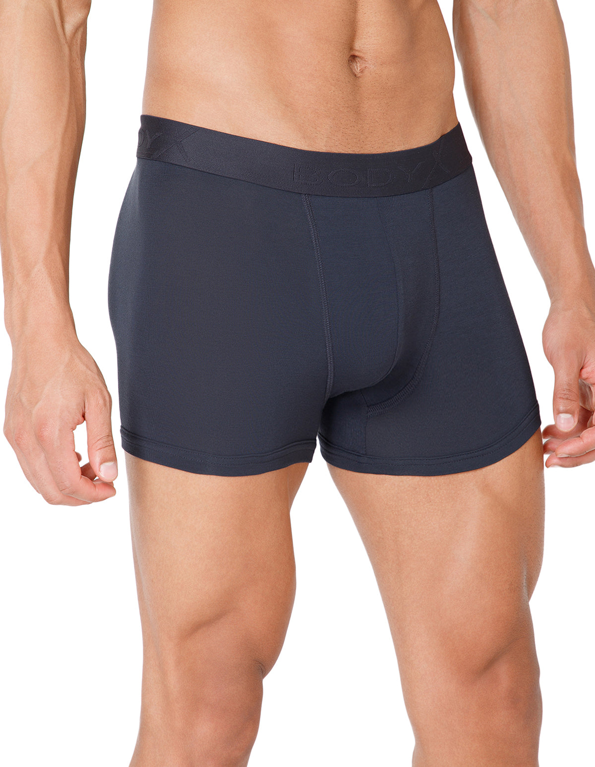 BodyX Men Solid Micro Modal Trunk-BX301T-STEEL GREY