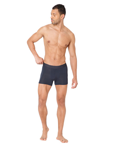 BodyX Men Printed Micro Modal Trunk-BX301T-STEEL GREY