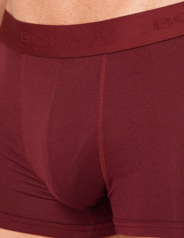 BodyX Men Solid Micro Modal Rib Trunks-BX303T-MARN-ASSORTED