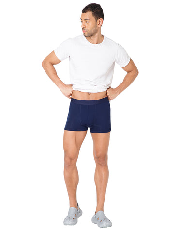 BodyX Men Solid Micro Modal Rib Trunks-BX303T-NVY-ASSORTED