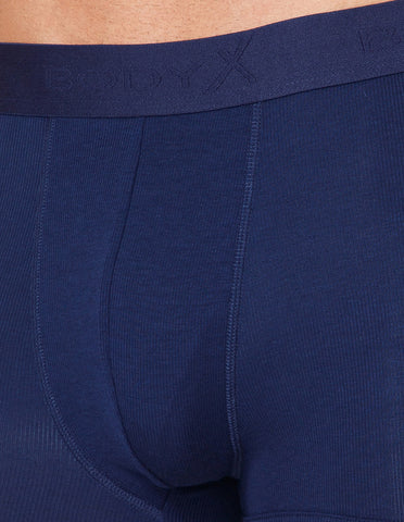 BodyX Men Solid Micro Modal Rib Trunks-BX303T-NVY-ASSORTED