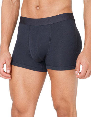 BodyX Men Solid Micro Modal Rib Trunks-BX303T-STGREY-ASSORTED