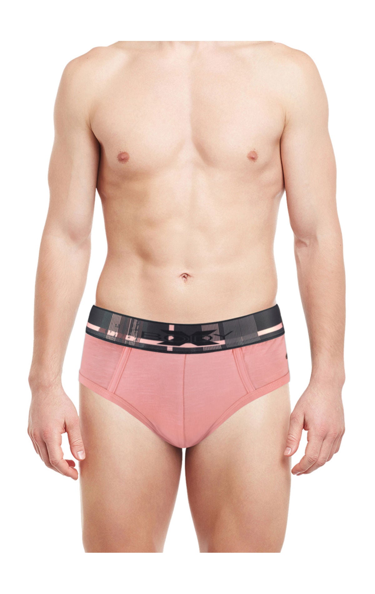 Body X Elaganza Solid Briefs Pack of 5 -BX34B-L-Assorted