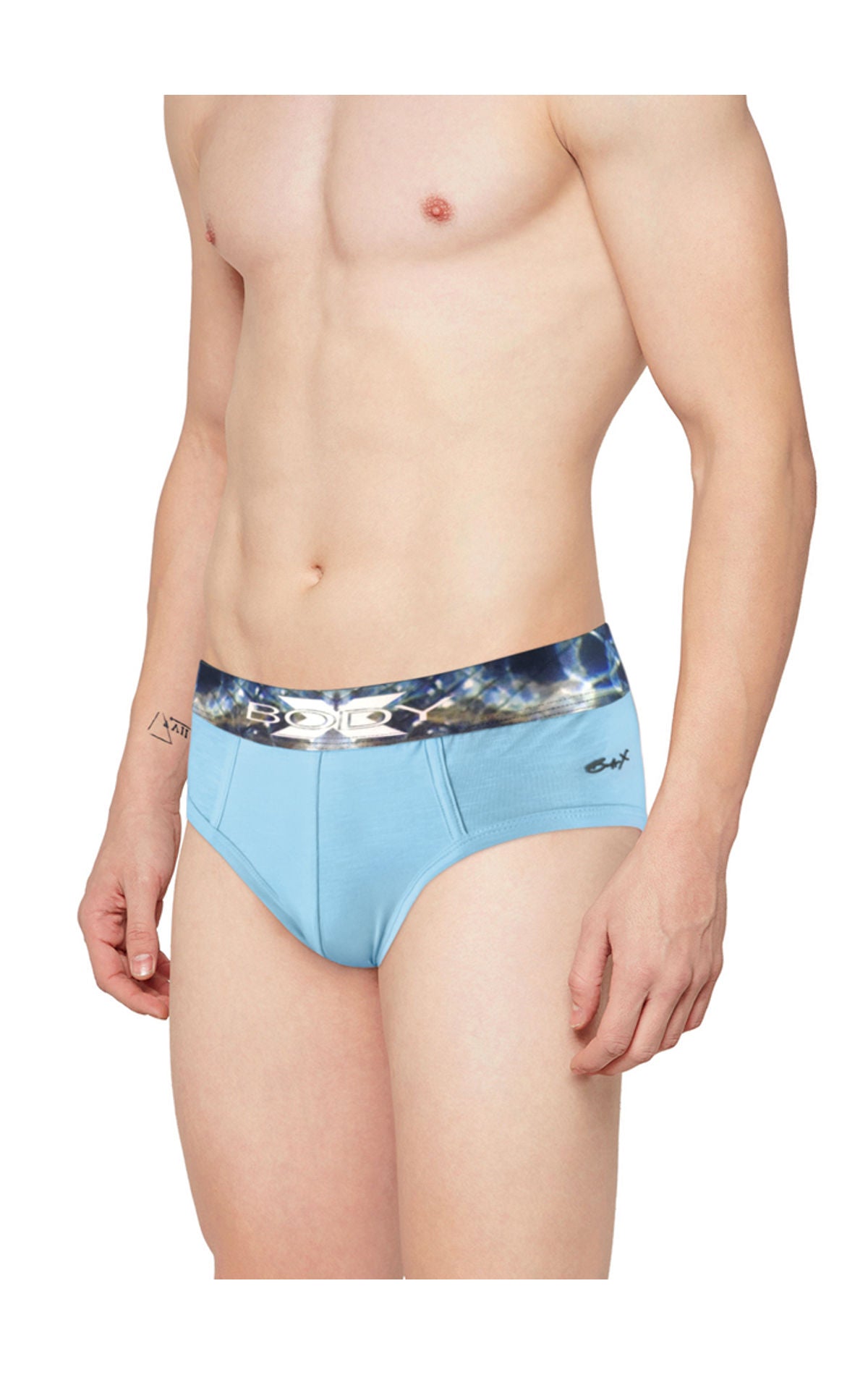 Body X Elaganza Solid Briefs Pack of 5 -BX34B-L-Assorted