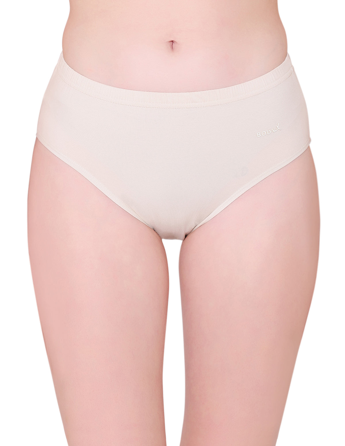 BodyX womens combed cotton spandex multi solid hipster premium hipster panty BX506-pack of 3