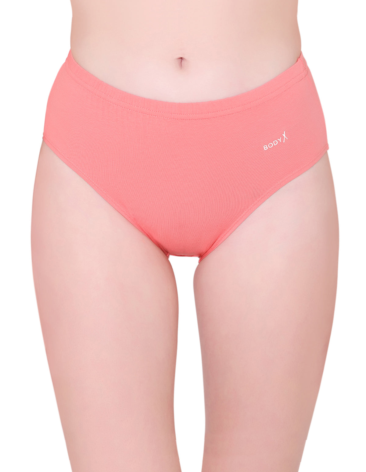 BodyX womens combed cotton spandex multi solid hipster premium hipster panty BX506-pack of 3