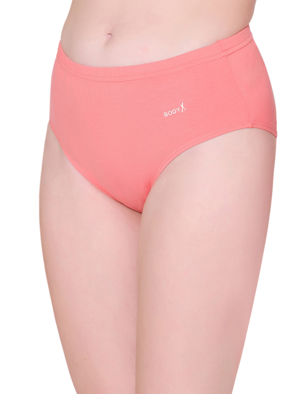 BodyX womens combed cotton spandex multi solid hipster premium hipster panty BX506-pack of 3