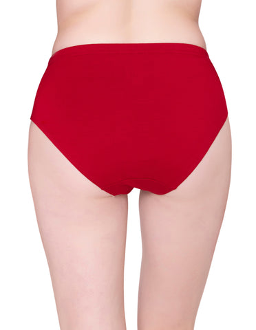 BodyX womens combed cotton spandex multi solid brief premium brief BX507-pack of 3